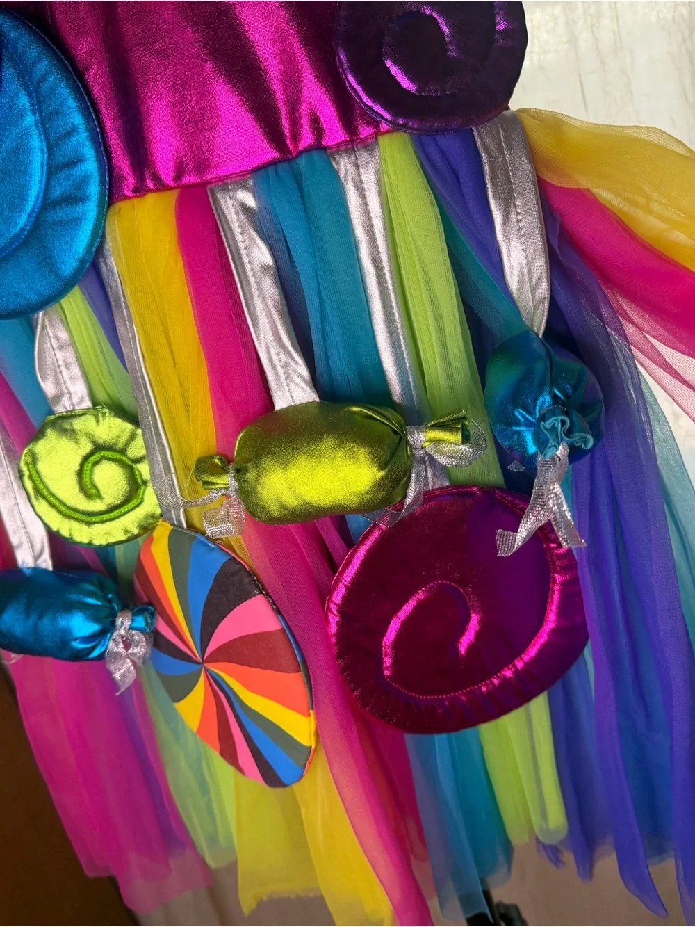Chasing Fireflies Multicolor Candy-Themed Twirl Dress